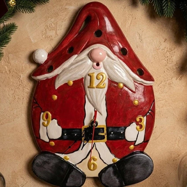 Decorazione Murale Babbo Natale Ceramica