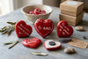 Magnete Cuore Ceramica Dipinto