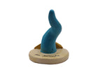 Corno Vesuvio in Ceramica H 9cm - Rosso o Azzurro