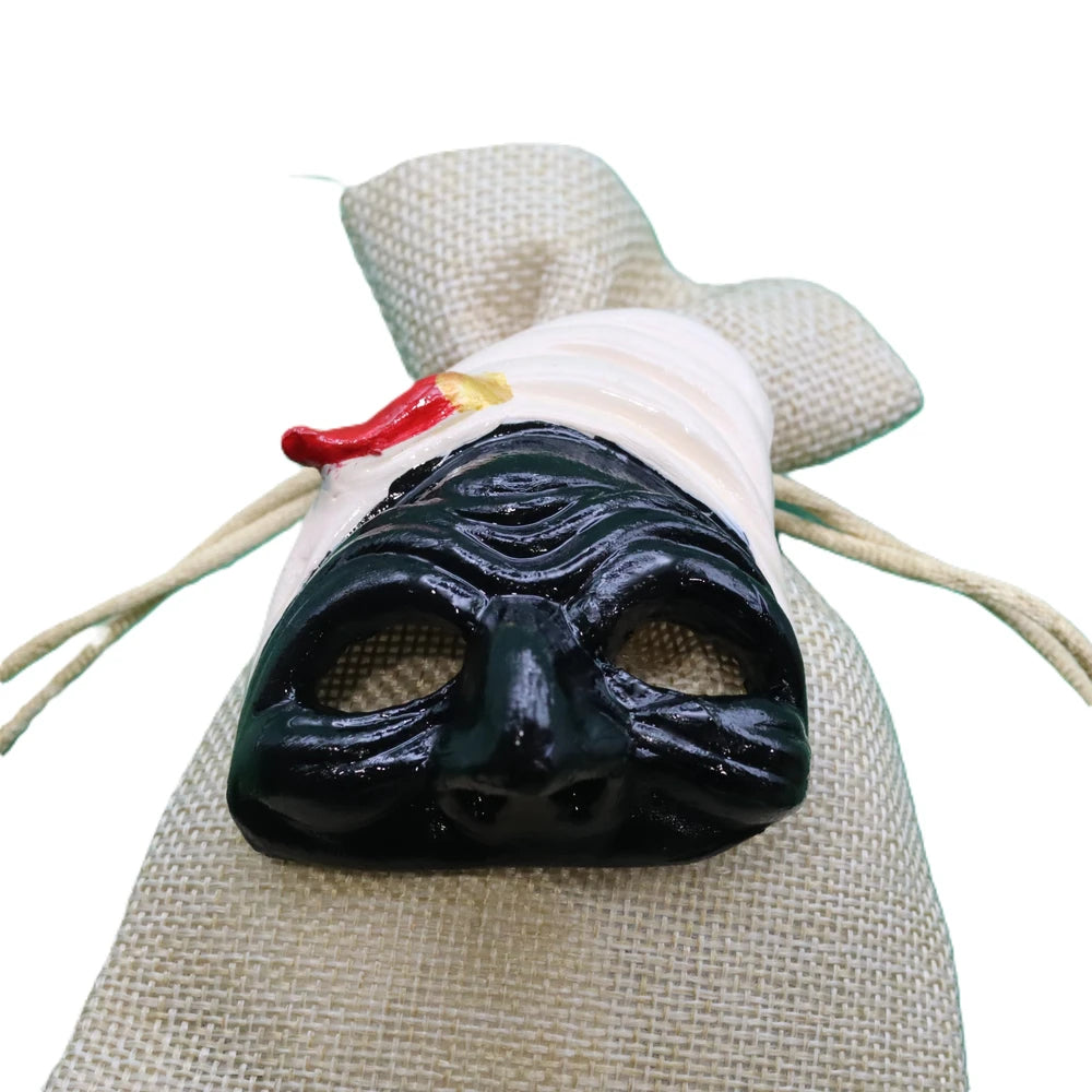 L'Anima di Napoli: Maschera di Pulcinella Fatta a Mano per i tuoi Eventi,Ideale per Cerimonie e Arredo.