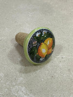 Tappi Bottiglia in Sughero e Ceramica Artigianale Italiana - Limoni