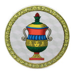 Neapolitan Playing Card Ace Ceramic Coaster, Pot Holder 10 cm Gold Rim, Lucky Charm Wedding Place Card, Naples Decorative Tile