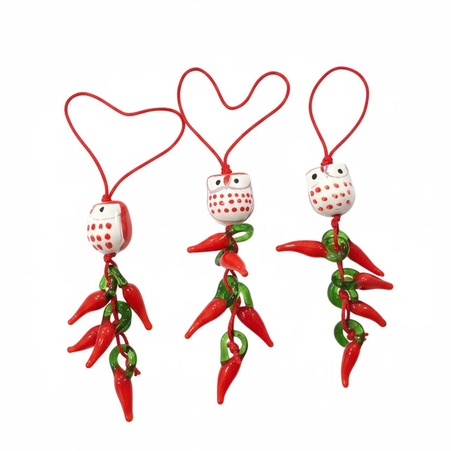 Ciondoli Gufetto Portafortuna – Set Regalo  (Pack da 3 o 10) , IDEA REGALO SCARAMANTICO.