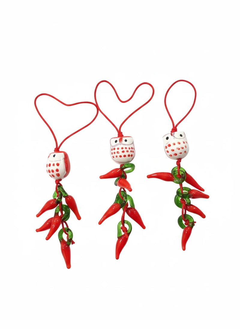 Ciondoli Gufetto Portafortuna – Set Regalo  (Pack da 3 o 10) , IDEA REGALO SCARAMANTICO.