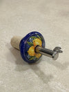 Tappo Dosatore/Versatore in Ceramica Artigianale e Acciaio - Limoni Made in Italy