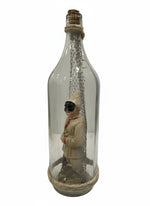 Pulcinella in a Bottle with Symbols of Luck - Neapolitan Craft