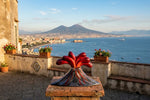 Vesuvio in Ceramica Dipinto a Mano - Scultura Vulcanica