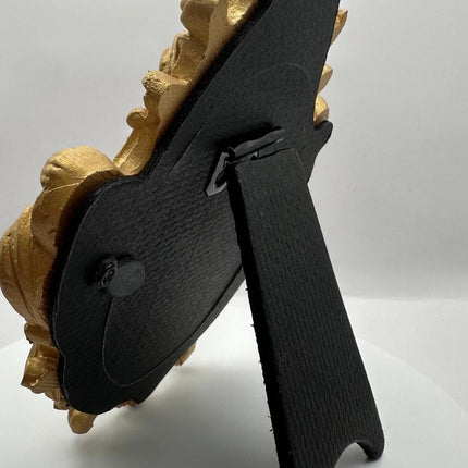 Quadretto Sacro Cuore Oro e Rosso - Artigianale Made in Italy