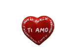 Magnete Cuore Ceramica Dipinto