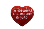 Magnete Cuore Ceramica Dipinto