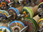 Tappo Dosatore/Versatore in Ceramica Artigianale e Acciaio - Maioliche Made in Italy