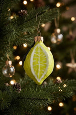 Decorazione natalizia limone in ceramica