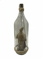 Pulcinella in a Bottle with Symbols of Luck - Neapolitan Craft