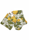 "Lemons of Sicily" Kitchen Set – Oven Mitt and Potholder in Pure Cotton