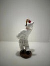 Handmade Resin Pulcinella Statue with Spaghetti - Symbol of Abundance