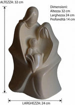 Sacra Famiglia-Statua Natività Moderna in Ceramica