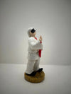Statua Pulcinella in Resina con Corno Portafortuna - Artigianato Napoletano