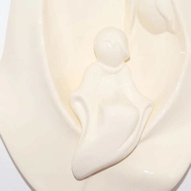 Scultura Sacra Famiglia in Ceramica