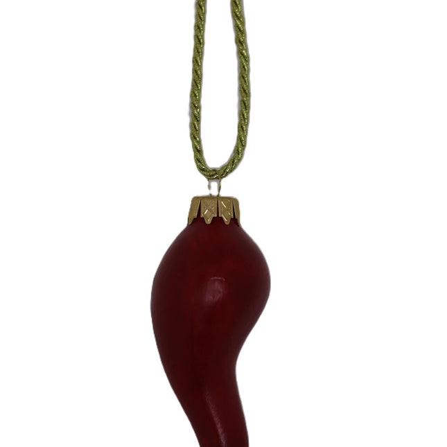 Decorazione Natalizia Cornetto Rosso