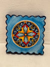 Ceramic Magnetic Stamp - Hand-Painted Majolica Decor (6x6 cm)