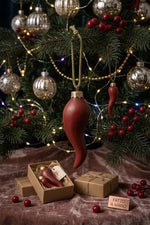 Decorazione Natalizia Cornetto Rosso
