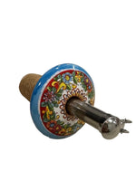 Tappo Dosatore/Versatore in Ceramica Artigianale e Acciaio - Maioliche Made in Italy