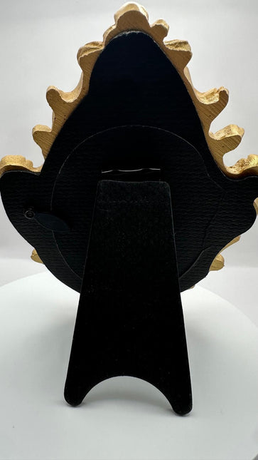 Quadretto Sacro Cuore Oro e Rosso - Artigianale Made in Italy