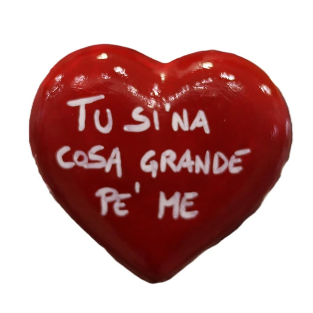 Magnete Cuore Ceramica Dipinto