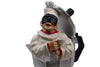 Statuina Pulcinella Caffettiera Italiana - Statuetta Moka in Resina Napoletana - Souvenir "Uè che bellu cafè", Regalo Cultura Italiana Napoli