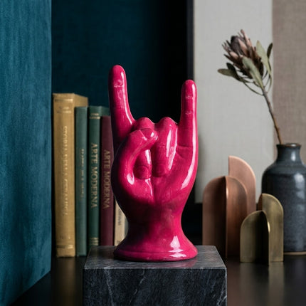 Corna Portafortuna in Ceramica lucida-Fatta a mano-Vari colori