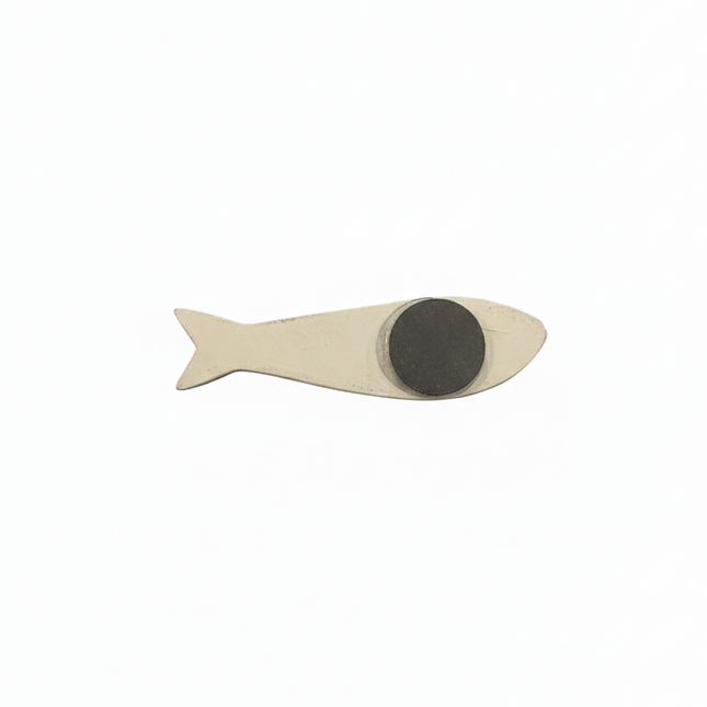 Blue Ceramic Fish Magnet – Handmade Lucky Fish Charm