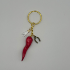 con Ferro di Cavallo Bronzo + Corna Bianco