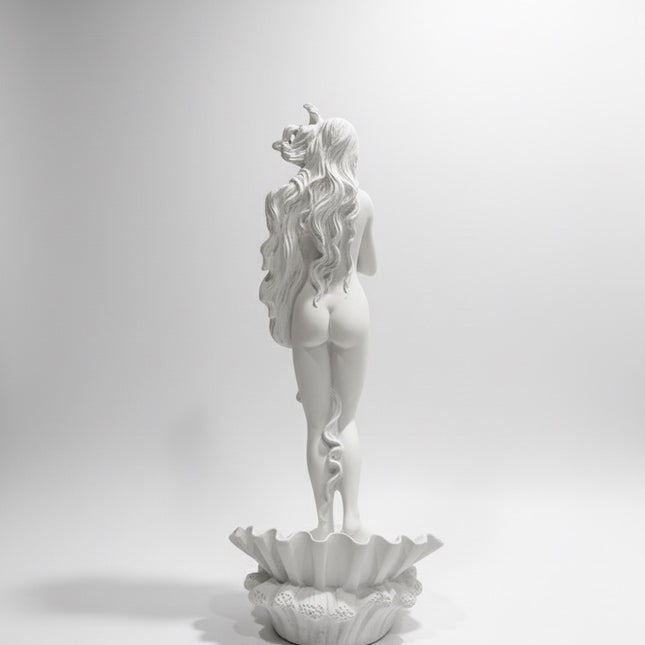 Statua "La Nascita di Venere" su Conchiglia (Botticelli) - (36 cm)