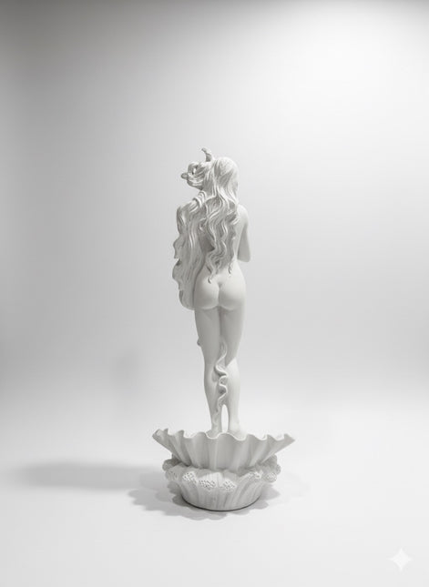 Statua "La Nascita di Venere" su Conchiglia (Botticelli) - (36 cm)