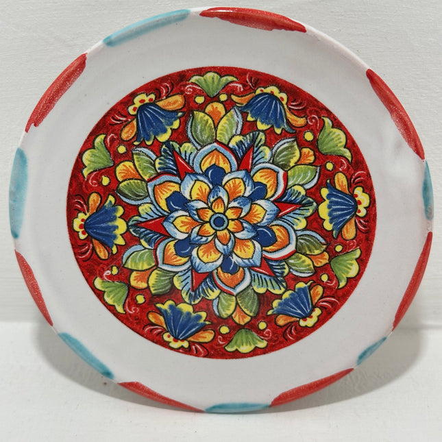 Handmade Neapolitan Ceramic Saucer - Majolica Decoration