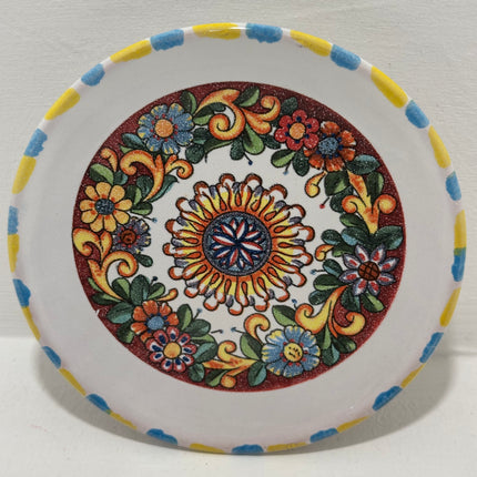 Piattino in Ceramica Artigianale Napoletana - Decoro Maioliche