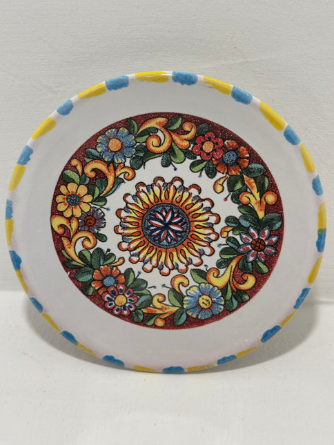 Piattino in Ceramica Artigianale Napoletana - Decoro Maioliche