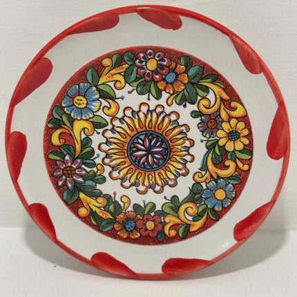 Piattino in Ceramica Artigianale Napoletana - Decoro Maioliche