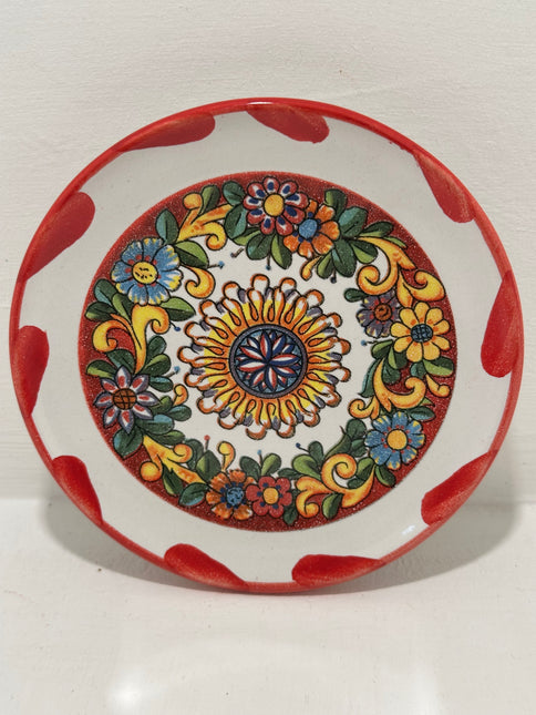 Piattino in Ceramica Artigianale Napoletana - Decoro Maioliche
