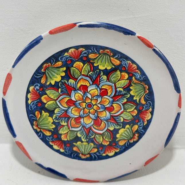 Handmade Neapolitan Ceramic Saucer - Majolica Decoration