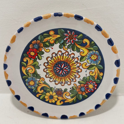 Piattino in Ceramica Artigianale Napoletana - Decoro Maioliche