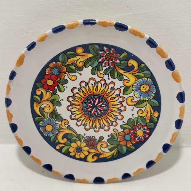 Handmade Neapolitan Ceramic Saucer - Majolica Decoration