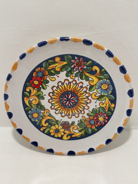 Piattino in Ceramica Artigianale Napoletana - Decoro Maioliche