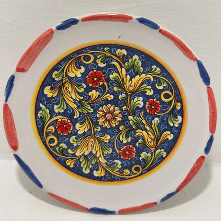 Piattino in Ceramica Artigianale Napoletana - Decoro Maioliche