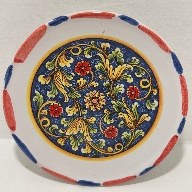 Handmade Neapolitan Ceramic Saucer - Majolica Decoration