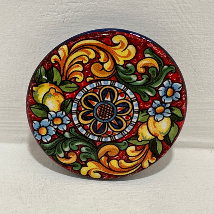 Magneti in Ceramica Dipinta a Mano - Maioliche (Ø 6cm)