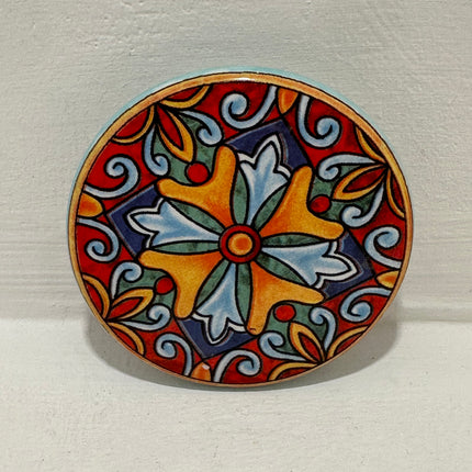 Magneti in Ceramica Dipinta a Mano - Maioliche (Ø 6cm)
