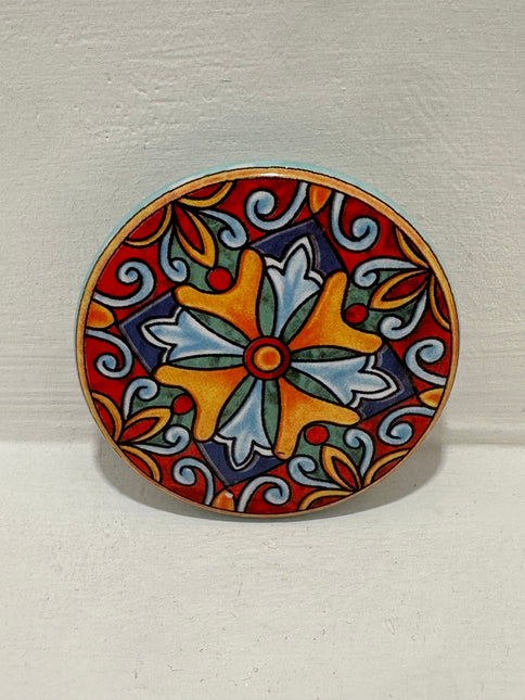 Magneti in Ceramica Dipinta a Mano - Maioliche (Ø 6cm)