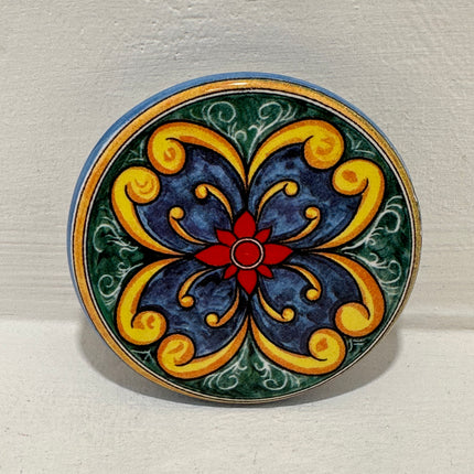 Magneti in Ceramica Dipinta a Mano - Maioliche (Ø 6cm)