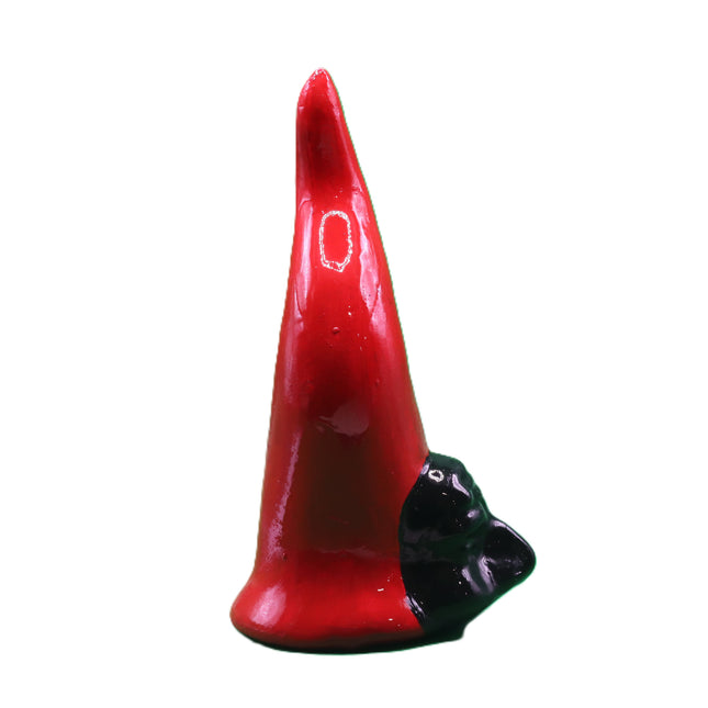 Neapolitan Lucky Horn with Pulcinella Mask - 11 cm - Handmade Trouble-Dispelling Ceramic - Traditional Neapolitan Amulet - Graduation and Housewarming Gift